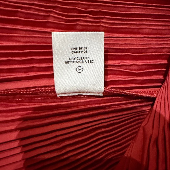 Derek Lam 10 Crosby - Sterling Long Sleeve Pleated Mini Dress in Rhubarb - Picture 9 of 10